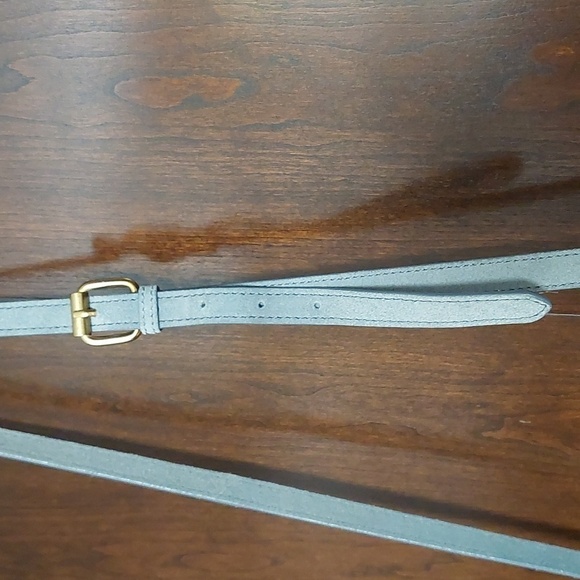 Acote suede grayish blue bag. - Picture 5 of 11